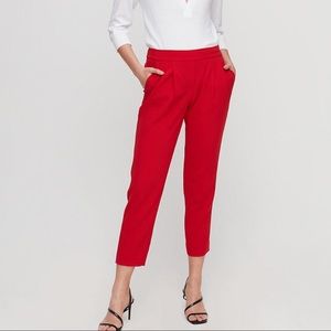 Red Aritzia Babaton Conen pant size 6